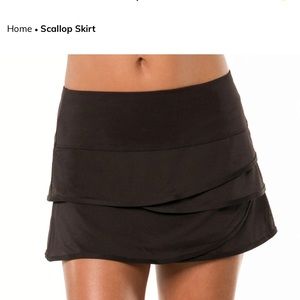 Lucky in Love Scallop Tennis Skirt in Large.